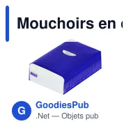 Mouchoirs en cellulose personnalisables avec logo - Mouchoir Farnex - Miniature 9