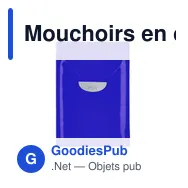 Mouchoirs en cellulose personnalisables avec logo - Mouchoir Farnex - Miniature 10
