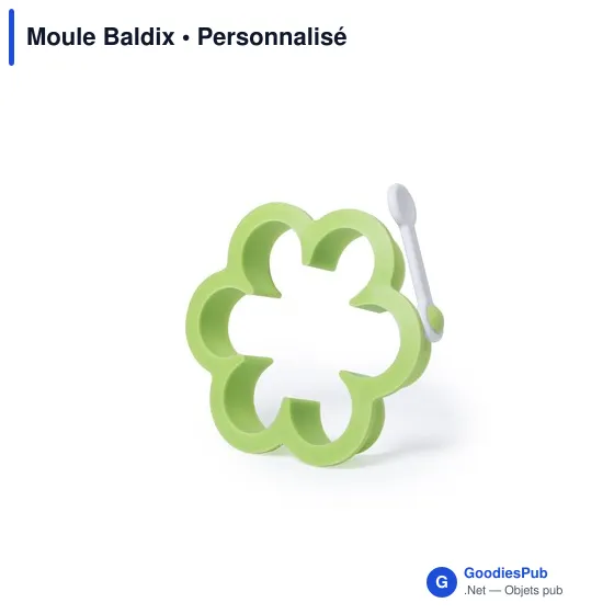 Moule en silicone personnalisable Baldix avec logo - Image 1