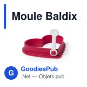 Moule en silicone personnalisable Baldix avec logo - Miniature 3