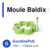 Moule en silicone personnalisable Baldix avec logo - Miniature 4