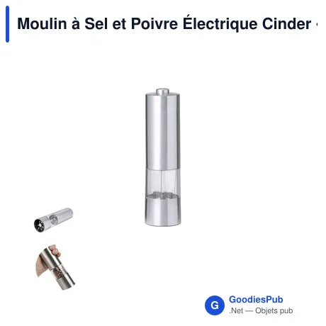 Moulin à Sel et Poivre Électrique Cinder