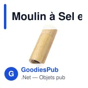 Moulin à Sel et Poivre Personnalisable avec Logo - Yonan - Miniature 1