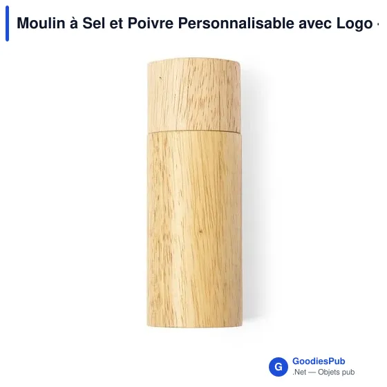 Moulin à Sel et Poivre Personnalisable avec Logo - Yonan - Image 4