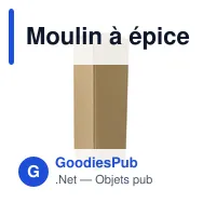 Moulin à épices personnalisable en acier inoxydable Rylan avec logo - Miniature 6