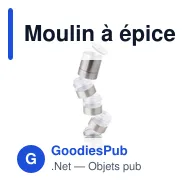 Moulin à épices personnalisable en acier inoxydable Rylan avec logo - Miniature 7