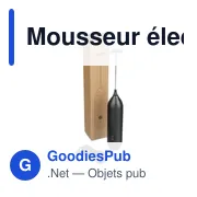 Mousseur électrique personnalisable pour logo - Peregrine - Miniature 6