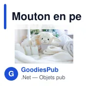 Mouton en peluche personnalisable avec logo - Bleathany - Miniature 2