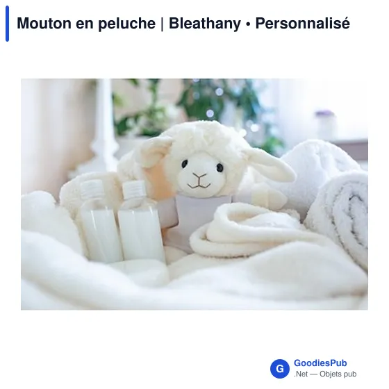 Mouton en peluche personnalisable avec logo - Bleathany - Image 2