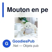 Mouton en peluche personnalisable avec logo - Bleathany - Miniature 3