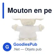 Mouton en peluche personnalisable avec logo - Bleathany - Miniature 6