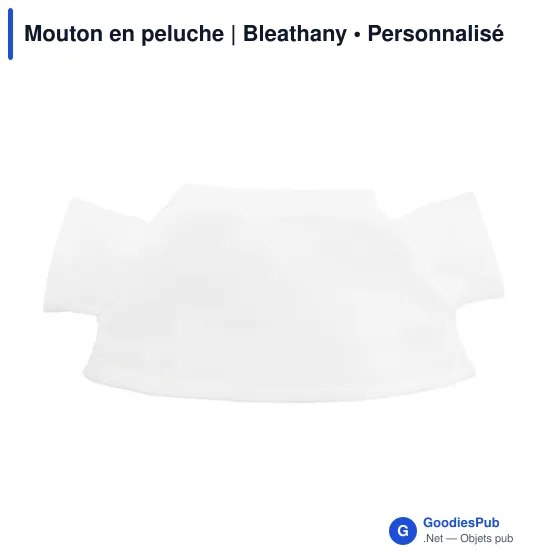 Mouton en peluche personnalisable avec logo - Bleathany - Image 7