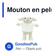 Mouton en peluche personnalisable avec logo - Cloudy - Miniature 5