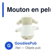 Mouton en peluche personnalisable avec logo - Cloudy - Miniature 6