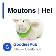 Peluche personnalisable Moutons avec logo - Helen - Miniature 1