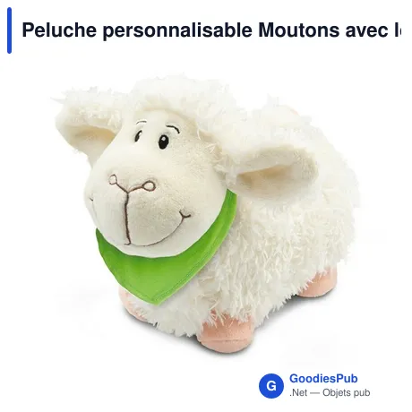 Peluche personnalisable Moutons avec logo - Helen