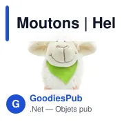 Peluche personnalisable Moutons avec logo - Helen - Miniature 2