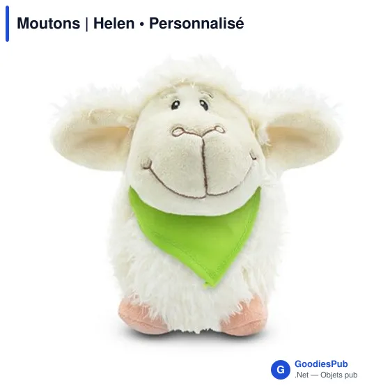 Peluche personnalisable Moutons avec logo - Helen - Image 2