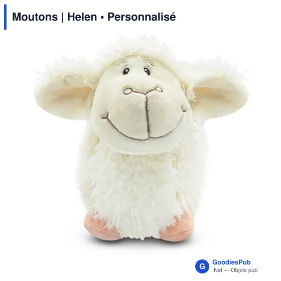 Peluche personnalisable Moutons avec logo - Helen - Image 3