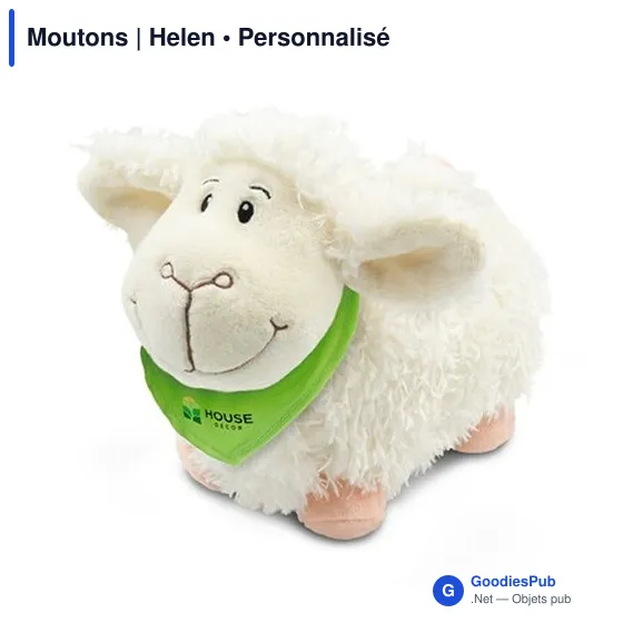 Peluche personnalisable Moutons avec logo - Helen - Image 5