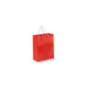 Variante Rouge - Sac en papier kraft personnalisable format moyen 24 x 30 cm avec logo - Moyen