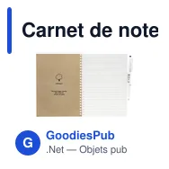 Carnet de notes personnalisable en papier de pierre avec logo - MOYU - Miniature 2