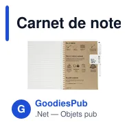 Carnet de notes personnalisable en papier de pierre avec logo - MOYU - Miniature 4