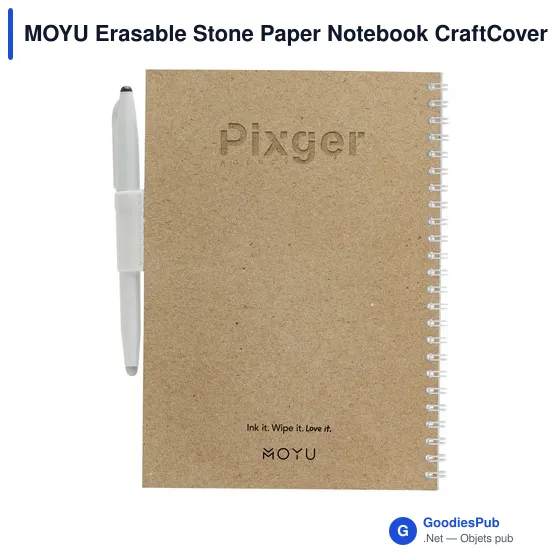 Carnet de notes personnalisable en papier de pierre avec logo - MOYU - Image 8