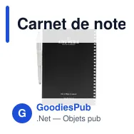 Carnet de notes personnalisable MOYU en papier de pierre avec logo - Miniature 1