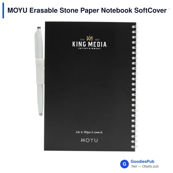 Carnet de notes personnalisable MOYU en papier de pierre avec logo - Image 1