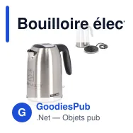 Bouilloire électrique personnalisable en acier inoxydable avec logo - Muse MS-015 - Miniature 1