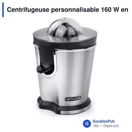 Centrifugeuse personnalisable 160 W en acier inoxydable avec logo - Muse MS-10