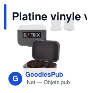 Platine vinyle vintage personnalisable avec sortie Bluetooth et logo - Muse MT-207 - Miniature 1