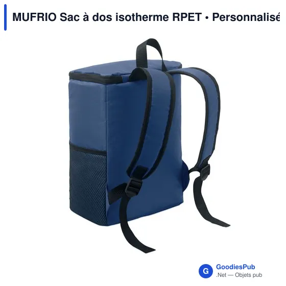 Sac à dos isotherme personnalisable avec logo - MUFRIO - Image 2