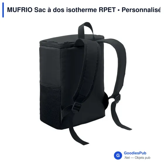 Sac à dos isotherme personnalisable avec logo - MUFRIO - Image 11