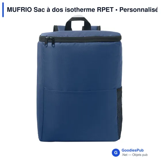 Sac à dos isotherme personnalisable avec logo - MUFRIO - Image 3