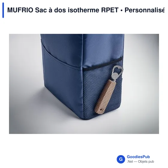 Sac à dos isotherme personnalisable avec logo - MUFRIO - Image 9