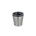 Variante Argent - Mug à café personnalisable en inox et plastique avec logo - 180 ml