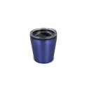 Variante Bleu foncé - Mug à café personnalisable en inox et plastique avec logo - 180 ml