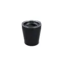 Variante Noir - Mug à café personnalisable en inox et plastique avec logo - 180 ml