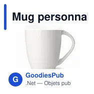 Mug personnalisable en porcelaine 270 ml avec logo - Chypre - Miniature 2