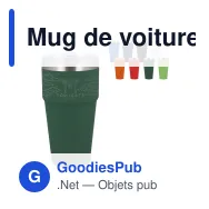 Mug de voiture personnalisable au toucher doux 500 ml avec logo - T-ceramic - Miniature 1