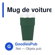 Mug de voiture personnalisable au toucher doux 500 ml avec logo - T-ceramic - Miniature 3