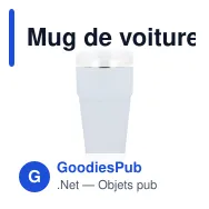Mug de voiture personnalisable au toucher doux 500 ml avec logo - T-ceramic - Miniature 4