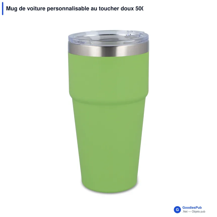 Mug de voiture personnalisable au toucher doux 500 ml avec logo - T-ceramic - Image 6