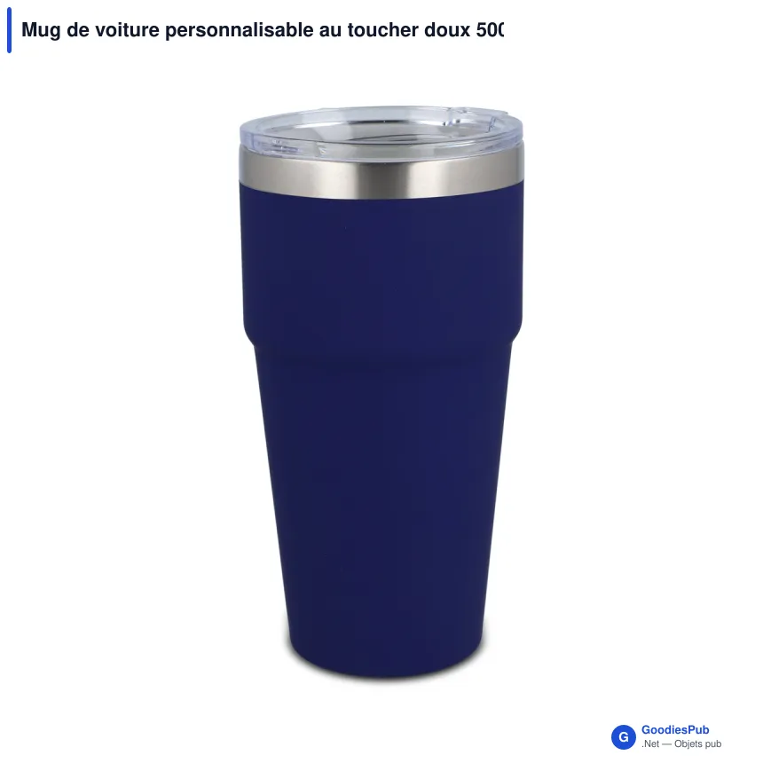 Mug de voiture personnalisable au toucher doux 500 ml avec logo - T-ceramic - Image 7