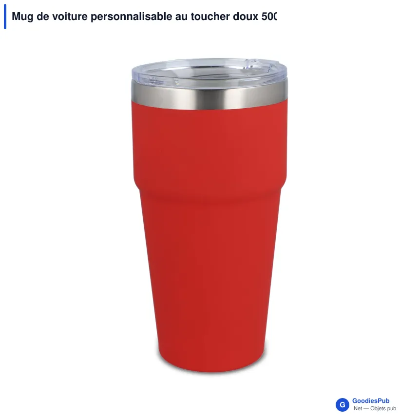 Mug de voiture personnalisable au toucher doux 500 ml avec logo - T-ceramic - Image 8