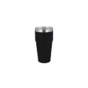 Variante Noir - Mug de voiture personnalisable au toucher doux 500 ml avec logo - T-ceramic
