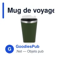 Mug de voyage pour café personnalisable en inox avec logo - 350 ml - Miniature 7