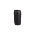 Variante Noir - Mug de voyage personnalisable 240 ml à finition caoutchoutée avec logo - Sagaform Loke